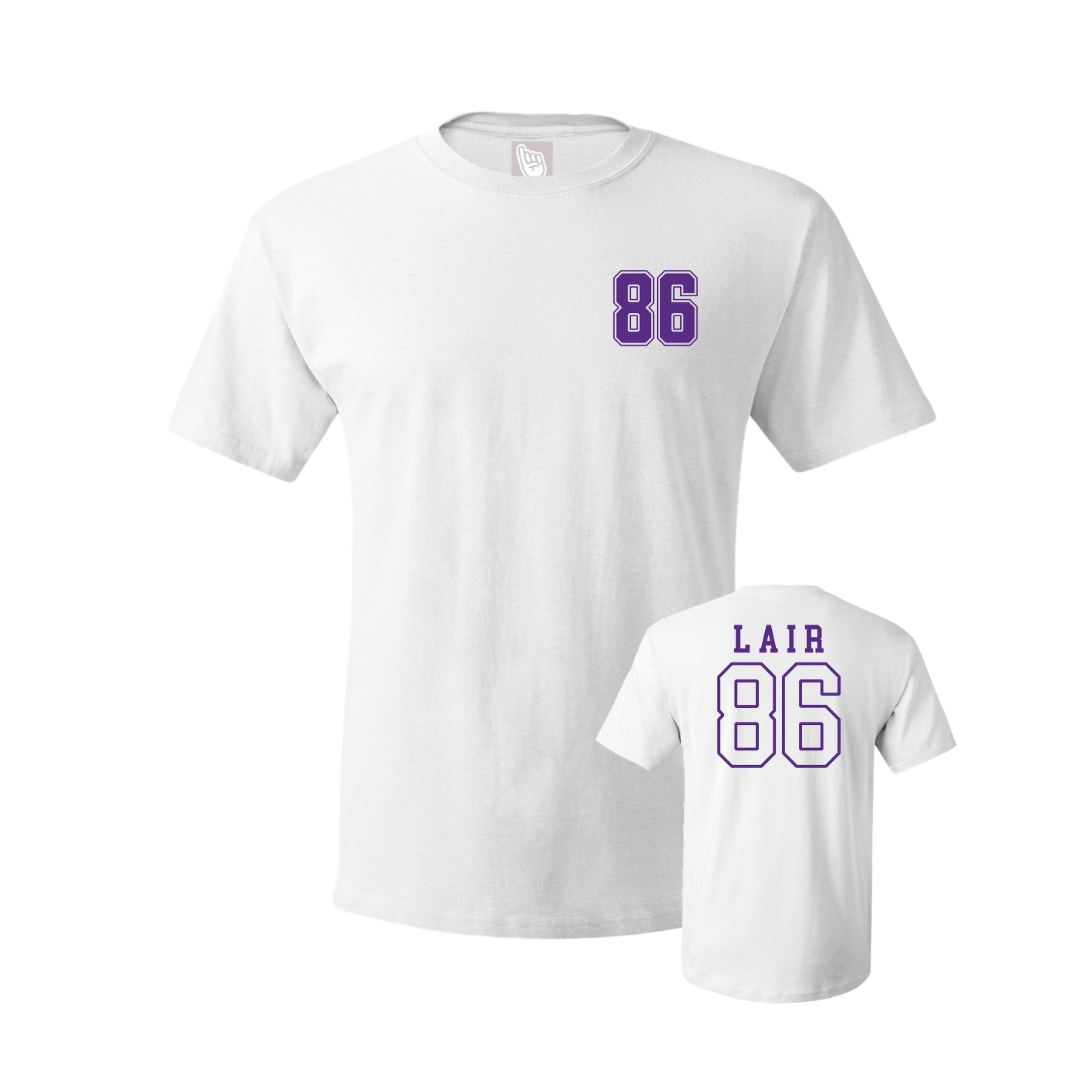 Youth Tee — Chest Back in White