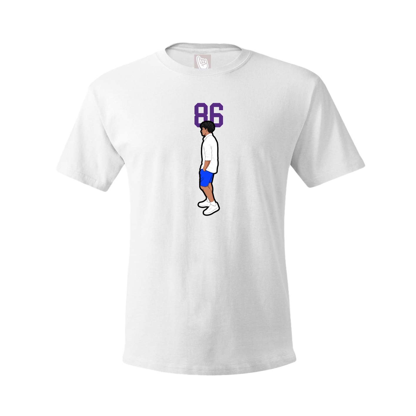 Tee — Number Top in White