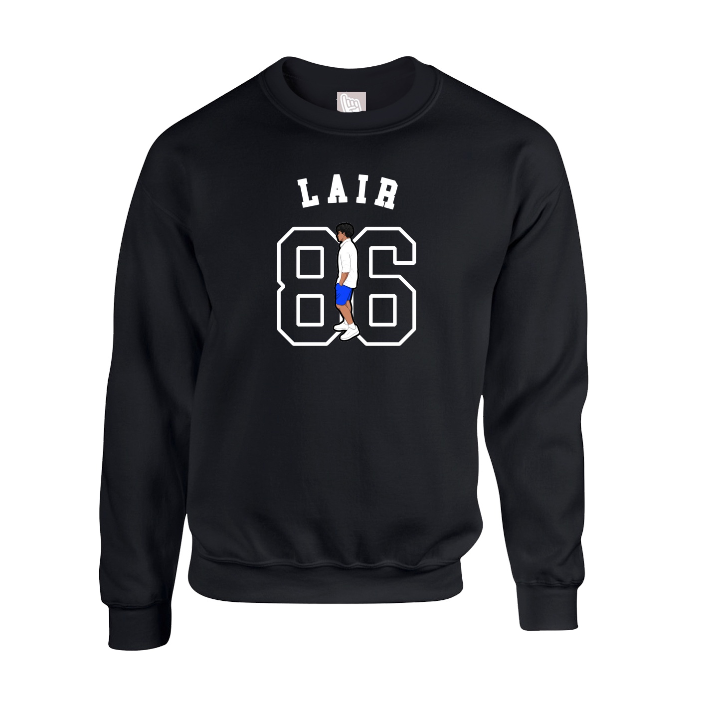 Fleece Crew — Shirsey Arch in Black
