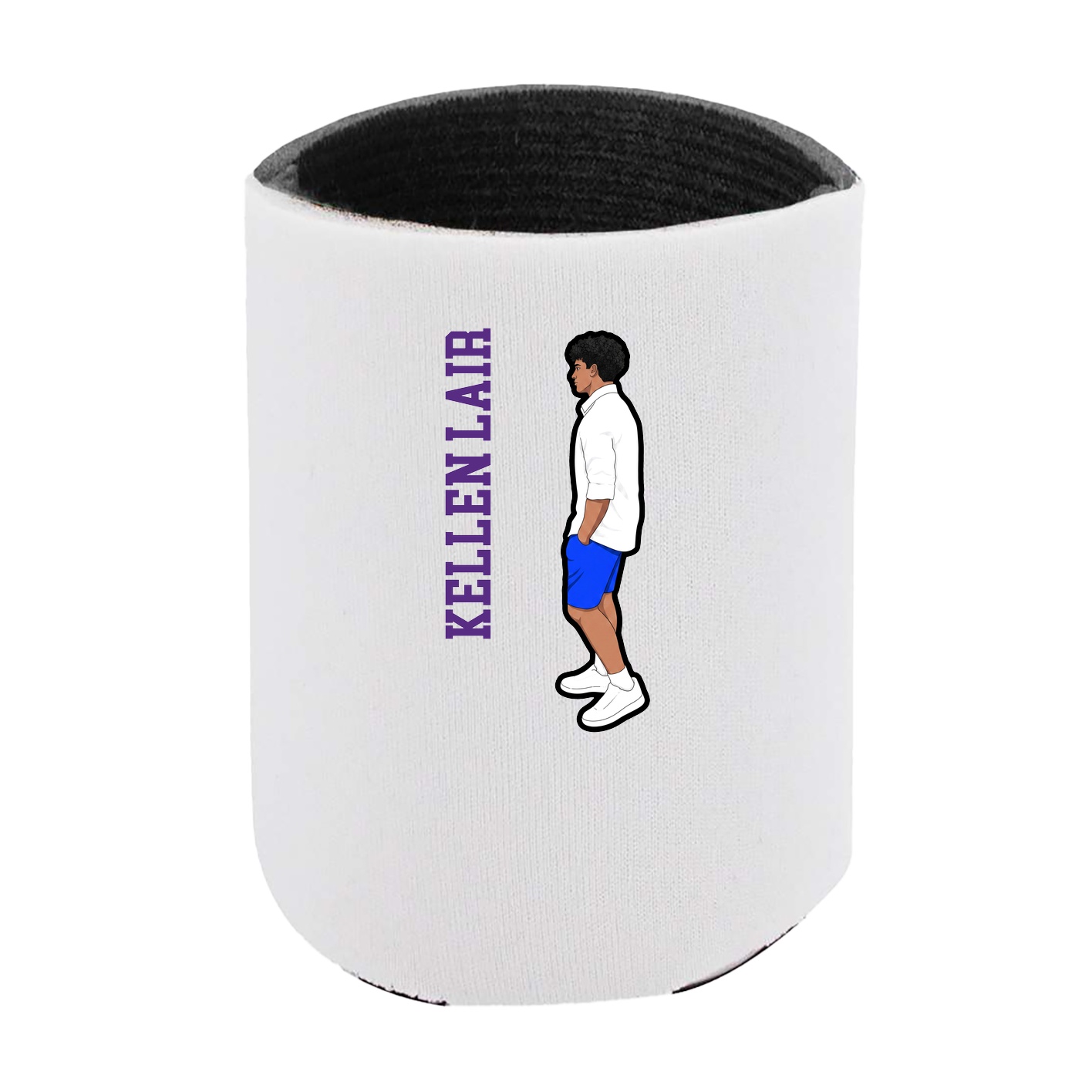 Can Holder — Name Vertical in White
