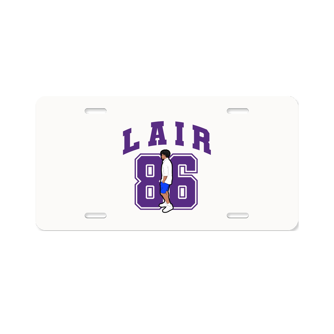 License Plate — Number in Classic