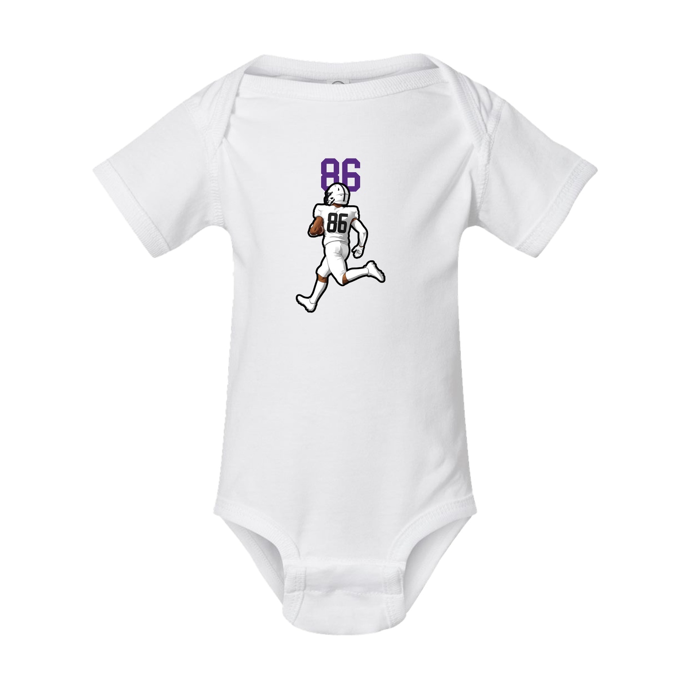 Baby Onesie — Number Top in White