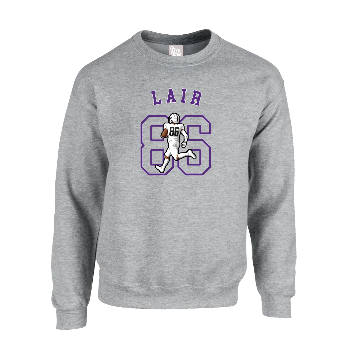 Fleece Crew — Shirsey Arch in Grey