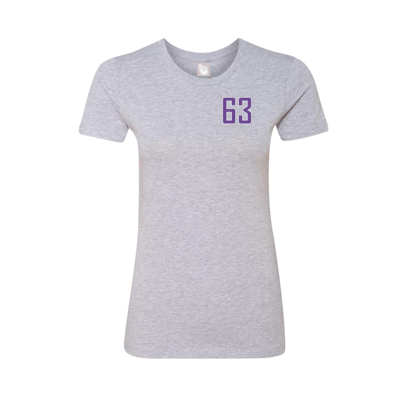 Fitted Women's Tee — Front Shirsy in Grey