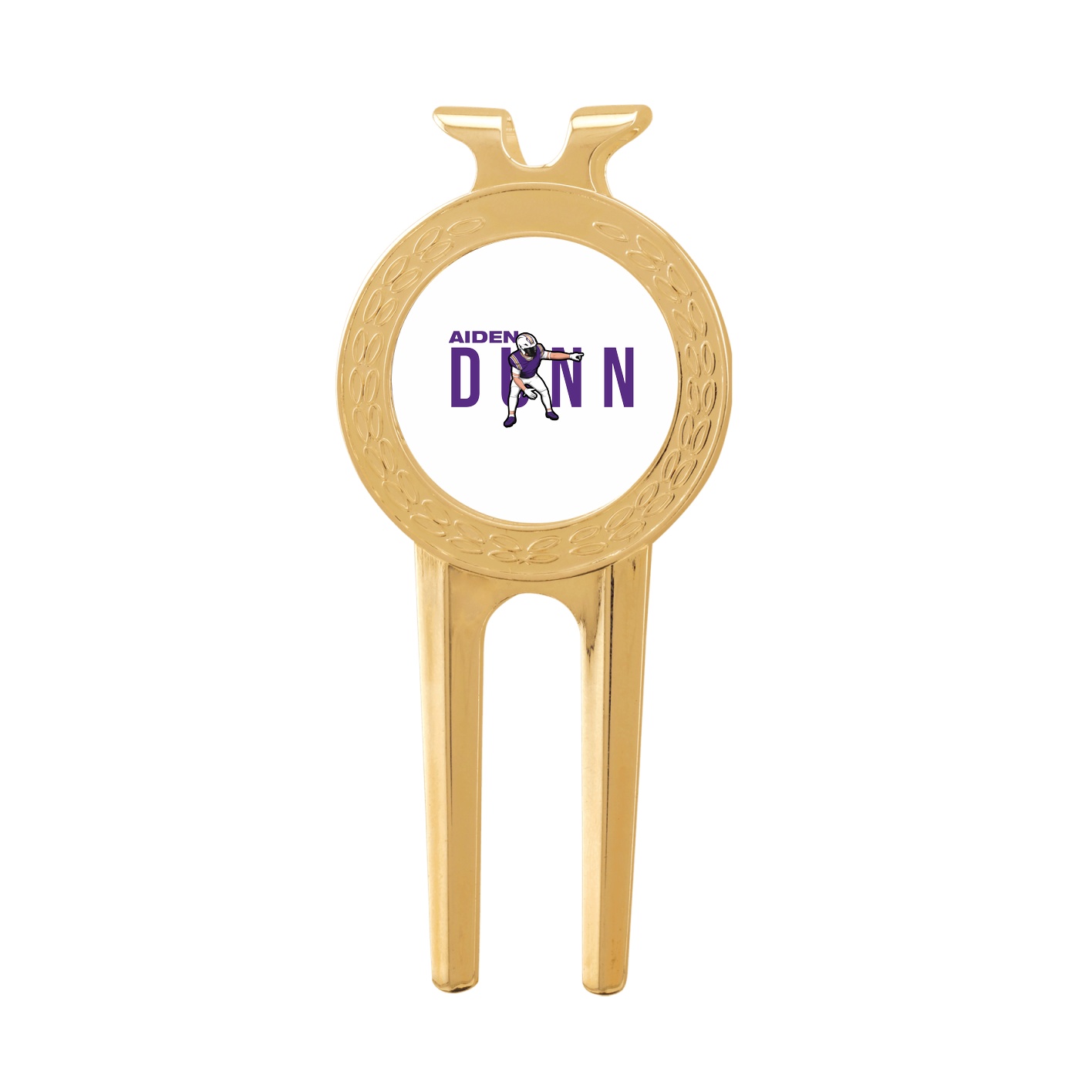 Divot Tool with Ball Marker — Player Name in Classic