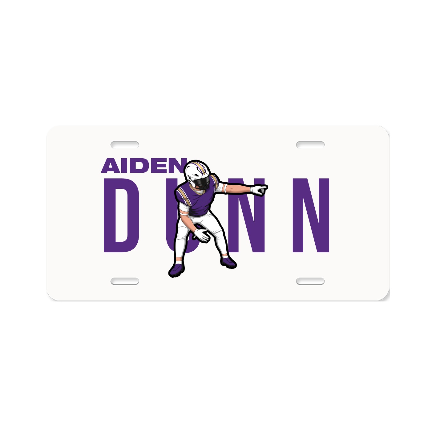 License Plate — Player Name in Classic