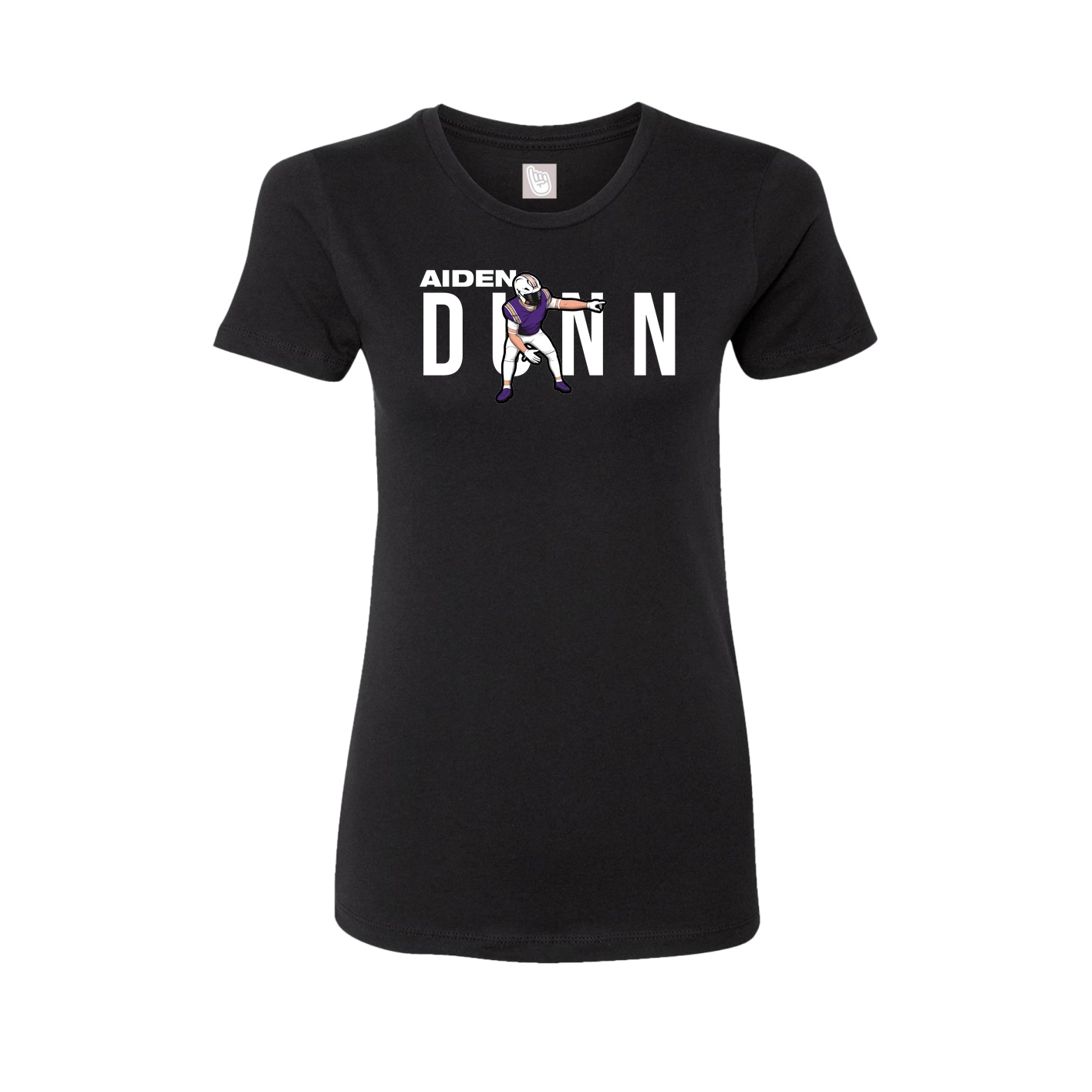 Womens Tee — Player Name in Black