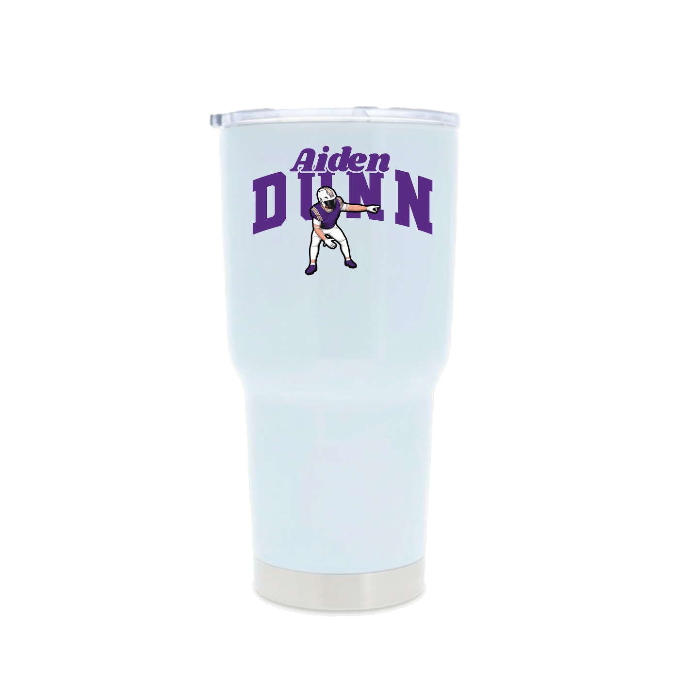 30oz Stainless Steel Tumbler — Signature Arch in White