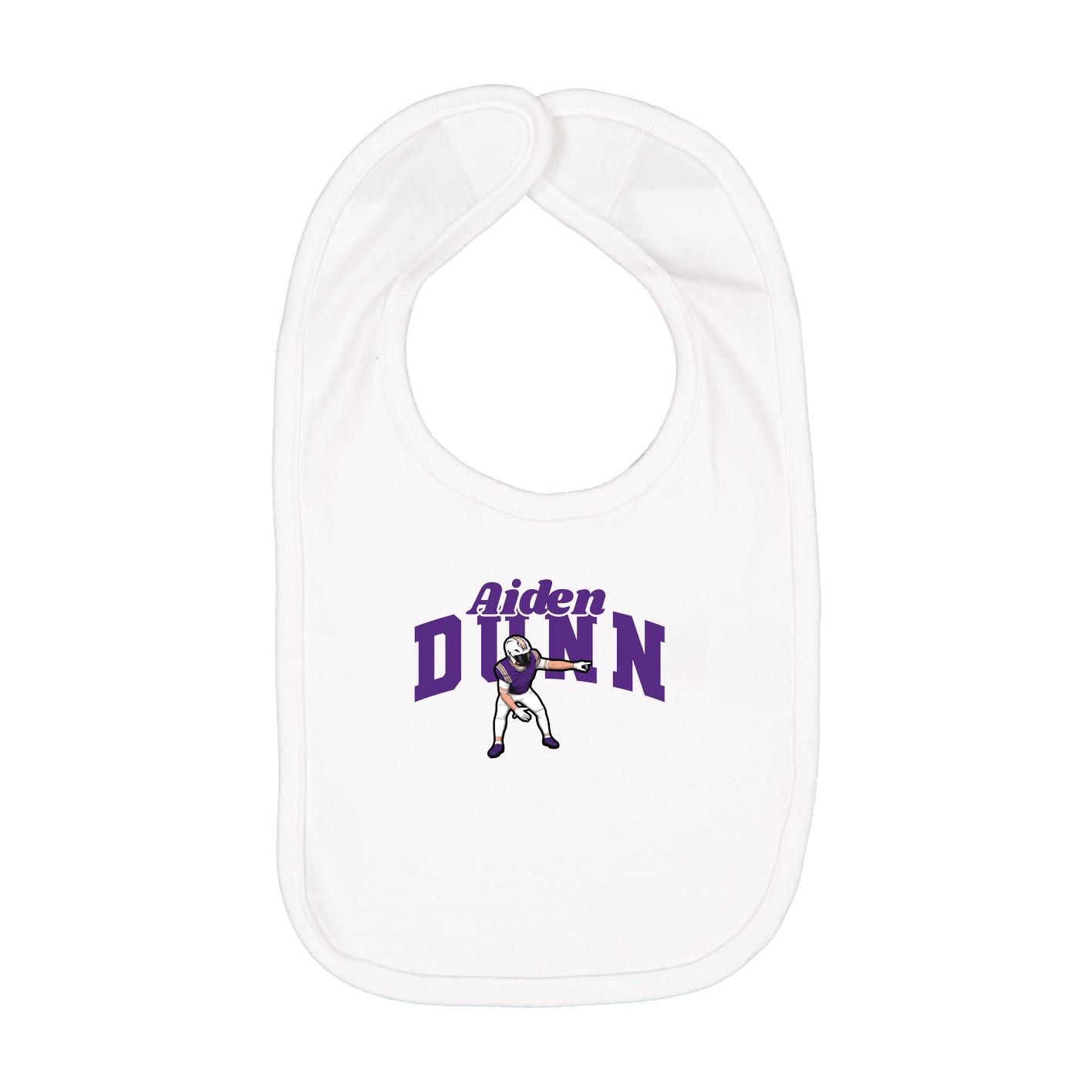 Infant Bib — Signature Arch in White