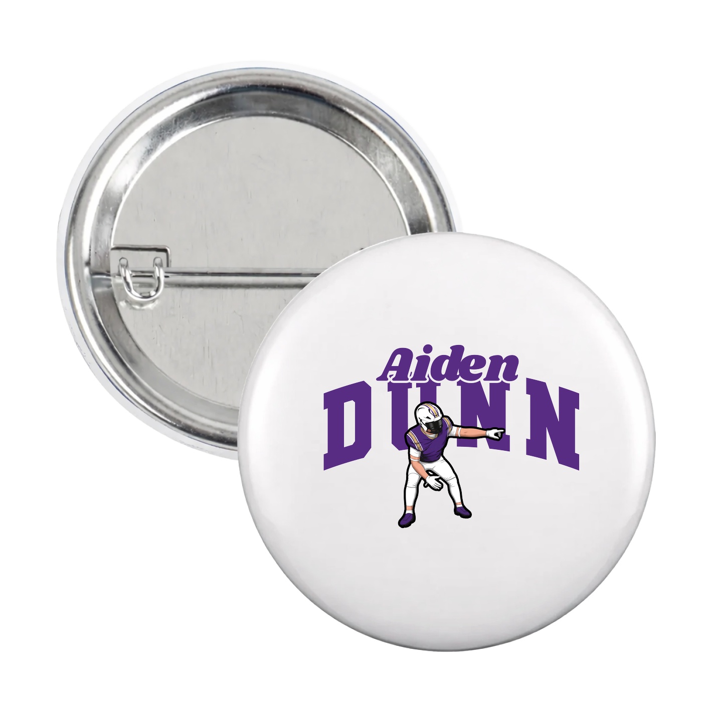 Game Day Button — Signature Arch in White