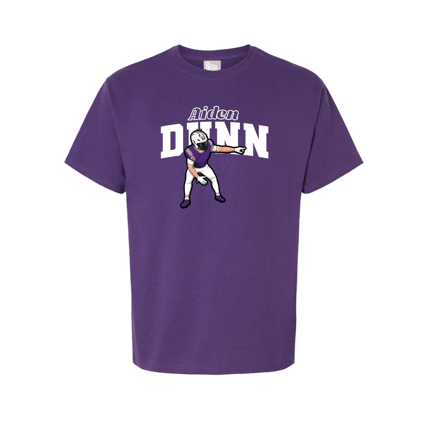 Youth Tee — Name Arch in Purple