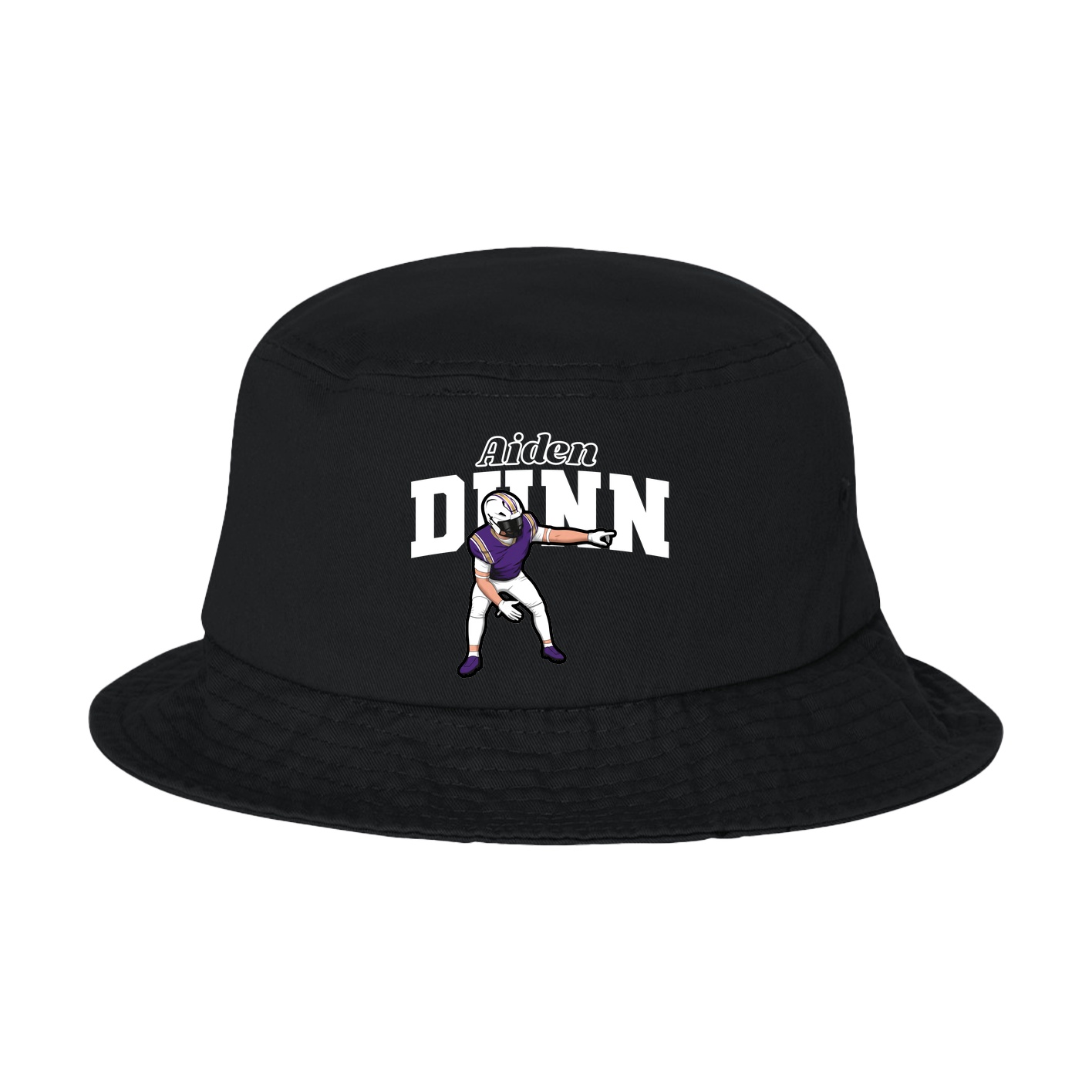 Bucket Cap — Name Arch in Black