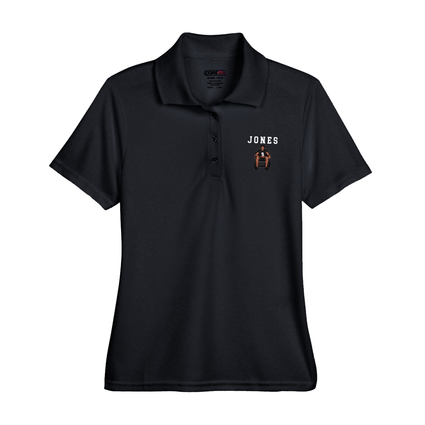 Womens Performance Polo — Shirsey in Black
