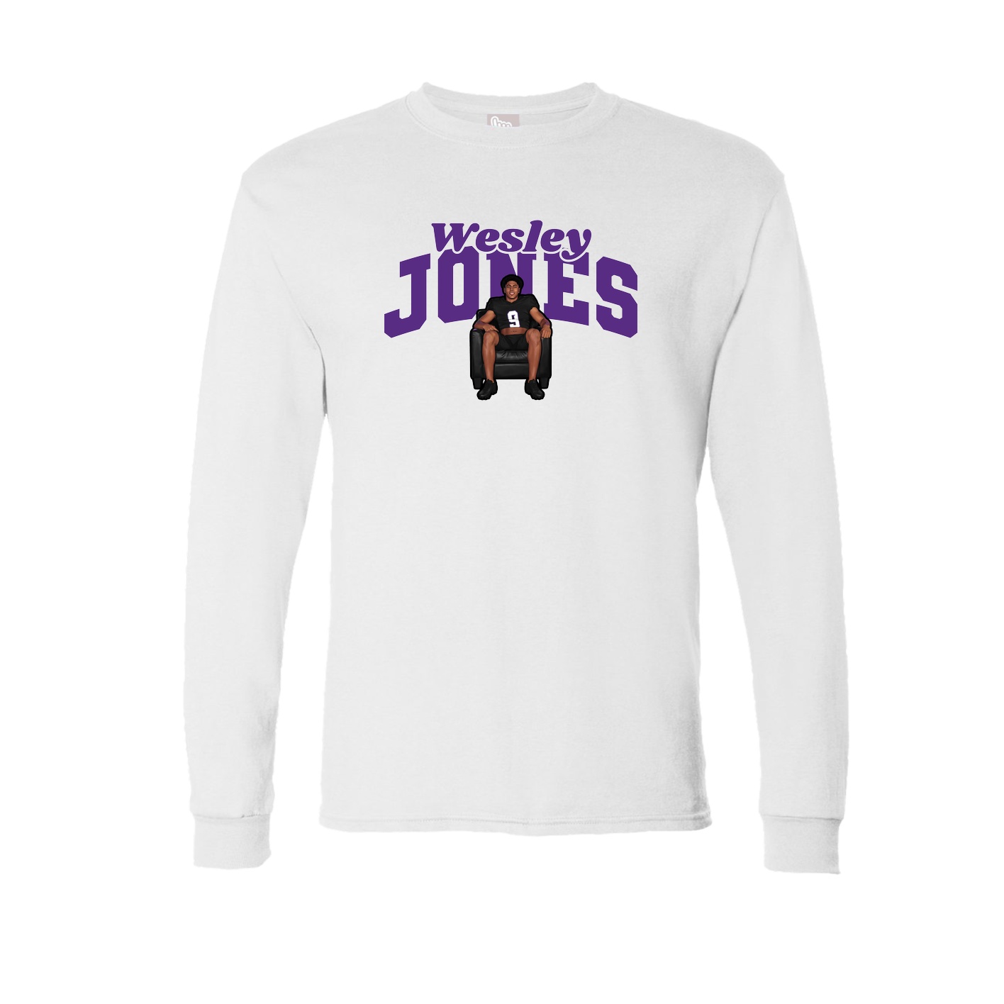 Long Sleeve Tee — Signature Arch in White