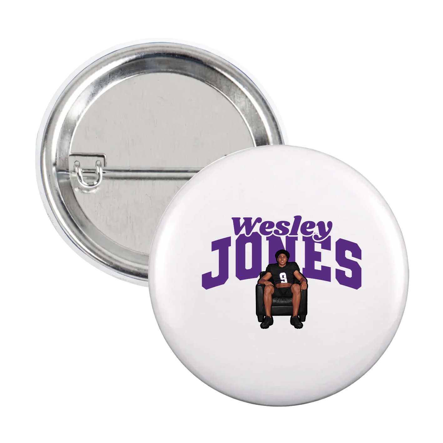 Game Day Button — Signature Arch in White