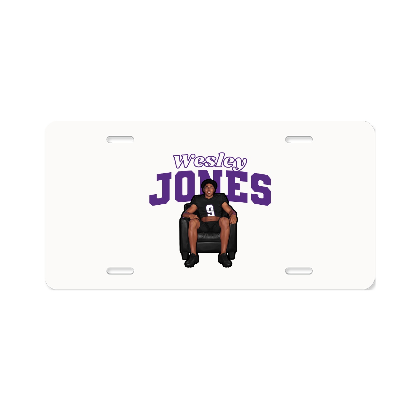 License Plate — Name Arch in Classic