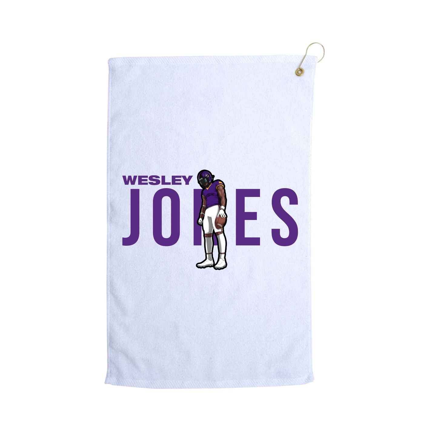 Golf Towel — Player Name in White
