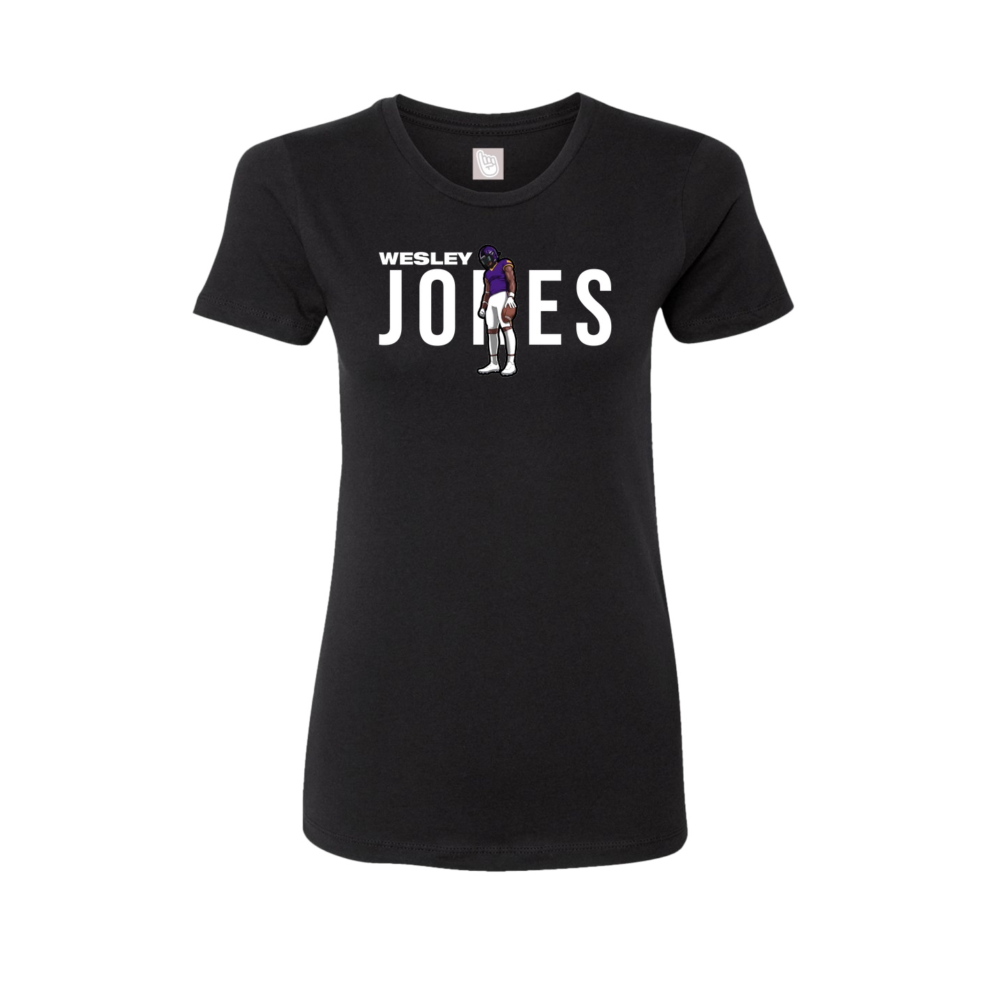 Womens Tee — Player Name in Black