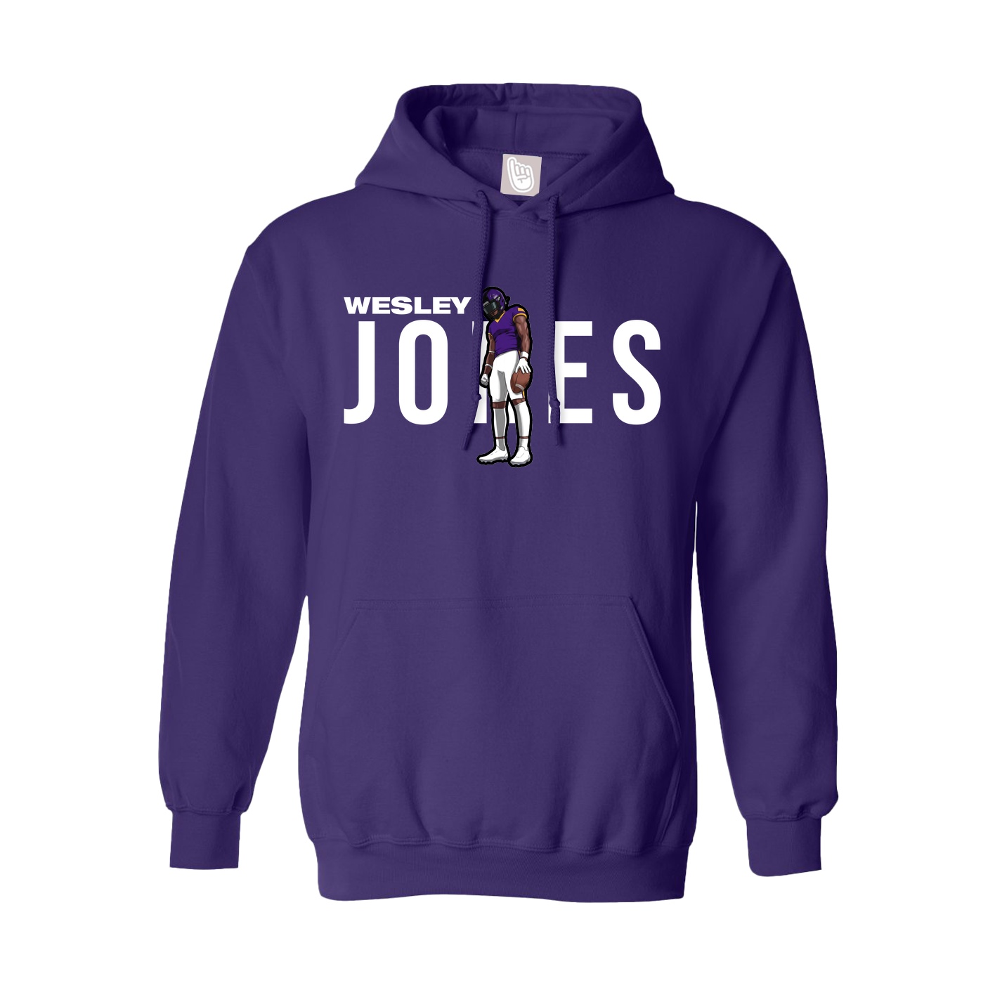 Hoodie — Player Name in Purple