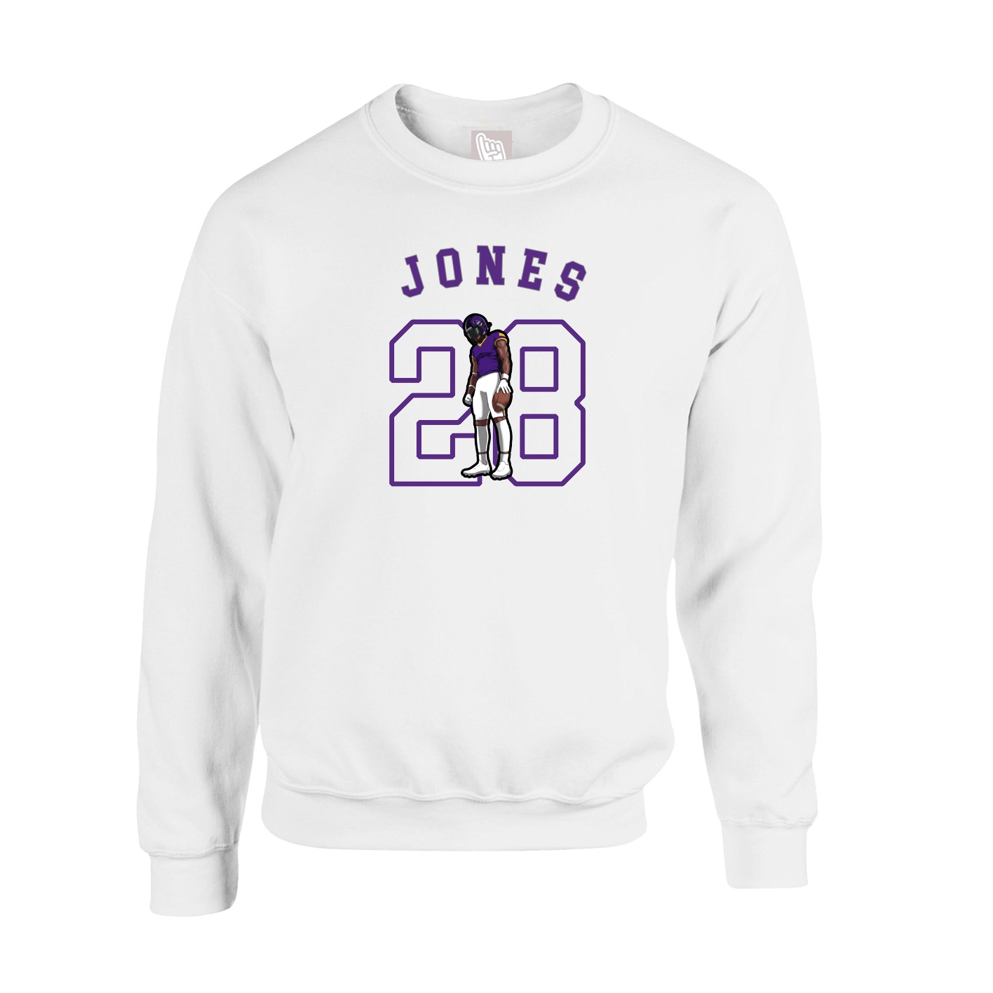 Fleece Crew — Shirsey Arch in White