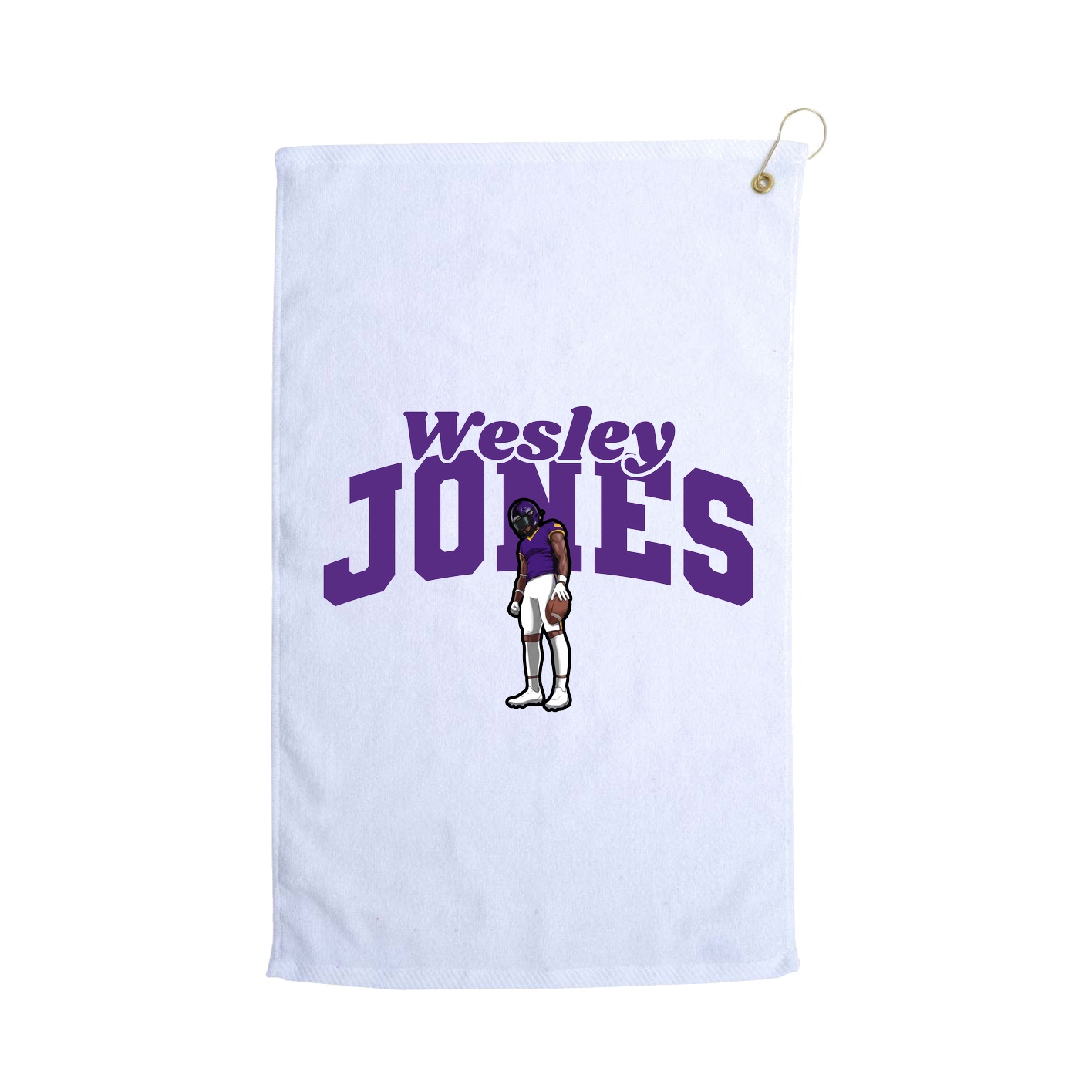 Golf Towel — Signature Arch in White