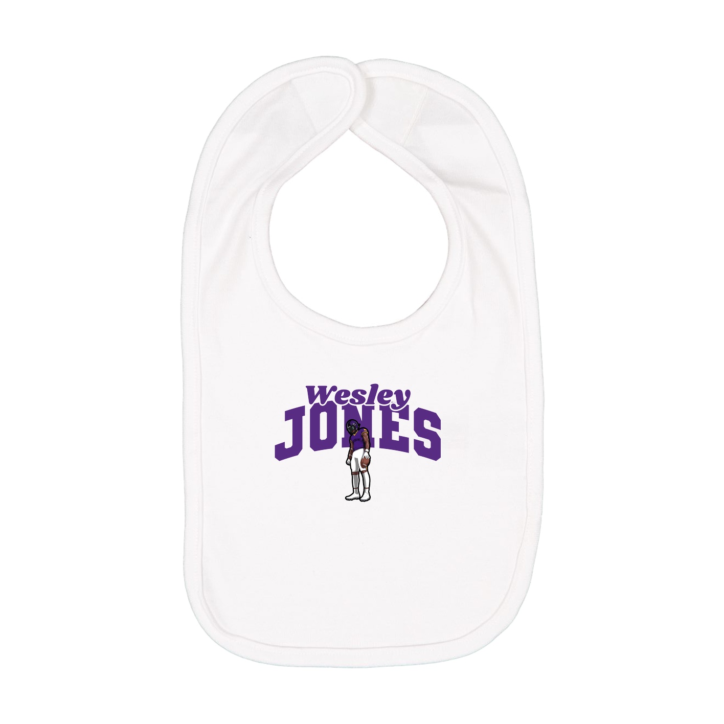 Infant Bib — Signature Arch in White