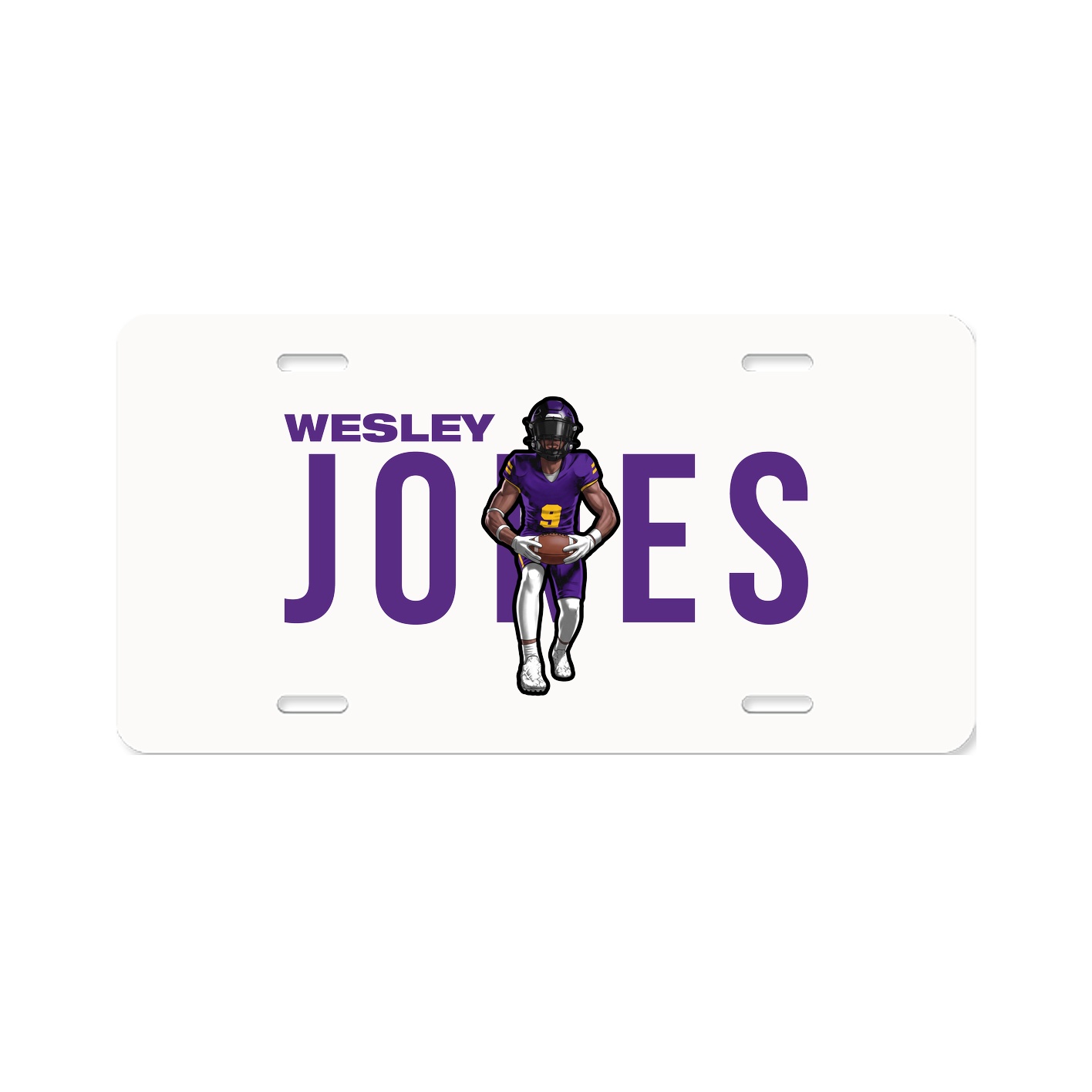 License Plate — Player Name in Classic
