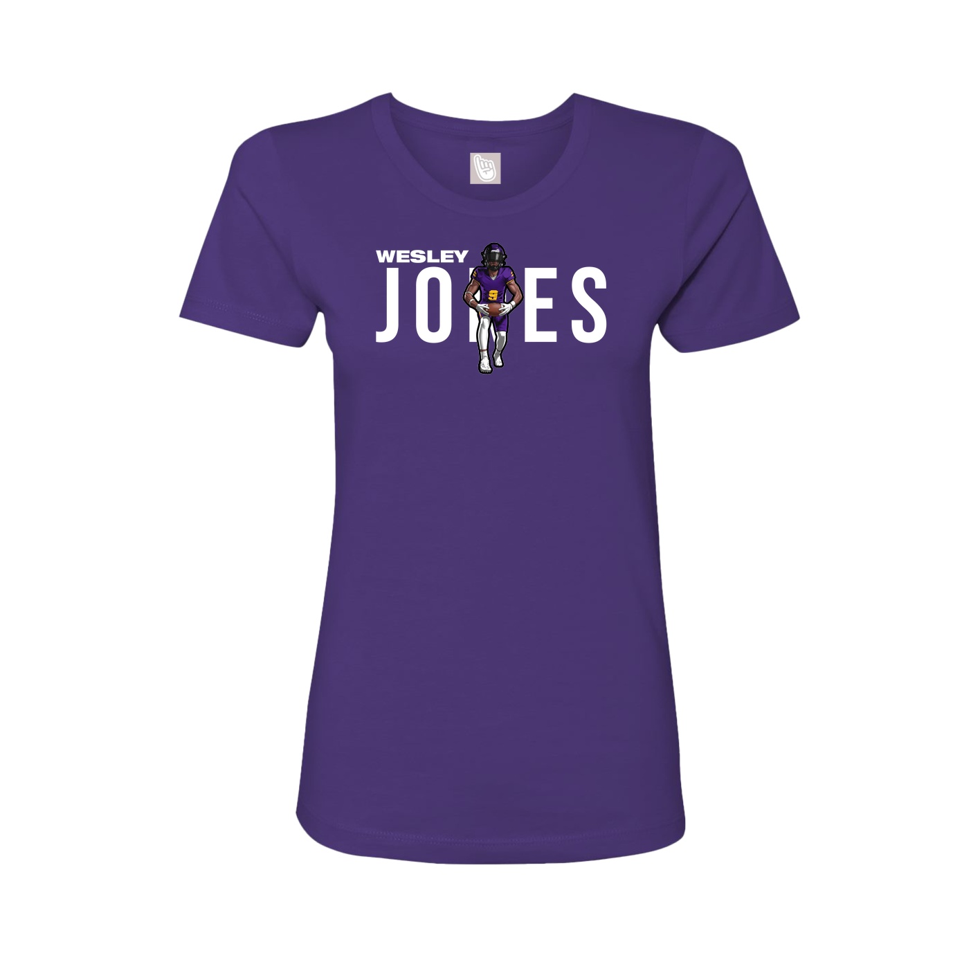 Womens Tee — Player Name in Purple