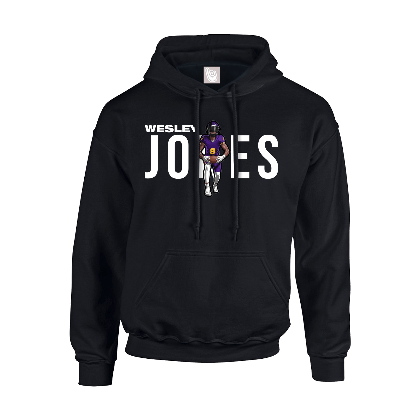 Youth Hoodie — Player Name in Black