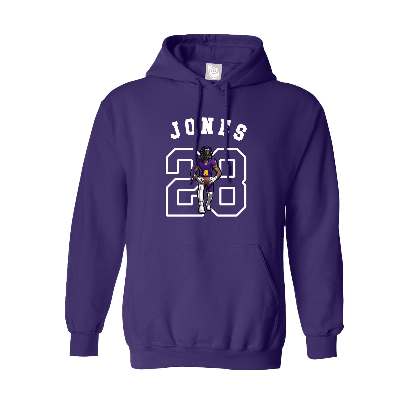 Youth Hoodie — Shirsey Arch in Purple