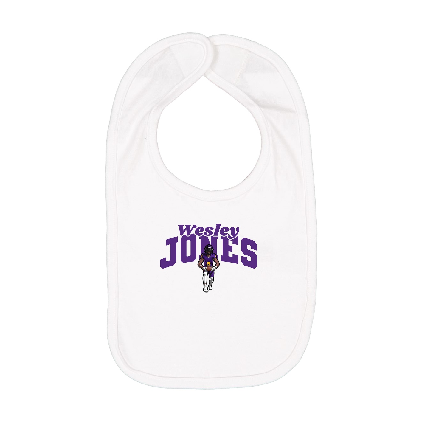 Infant Bib — Signature Arch in White