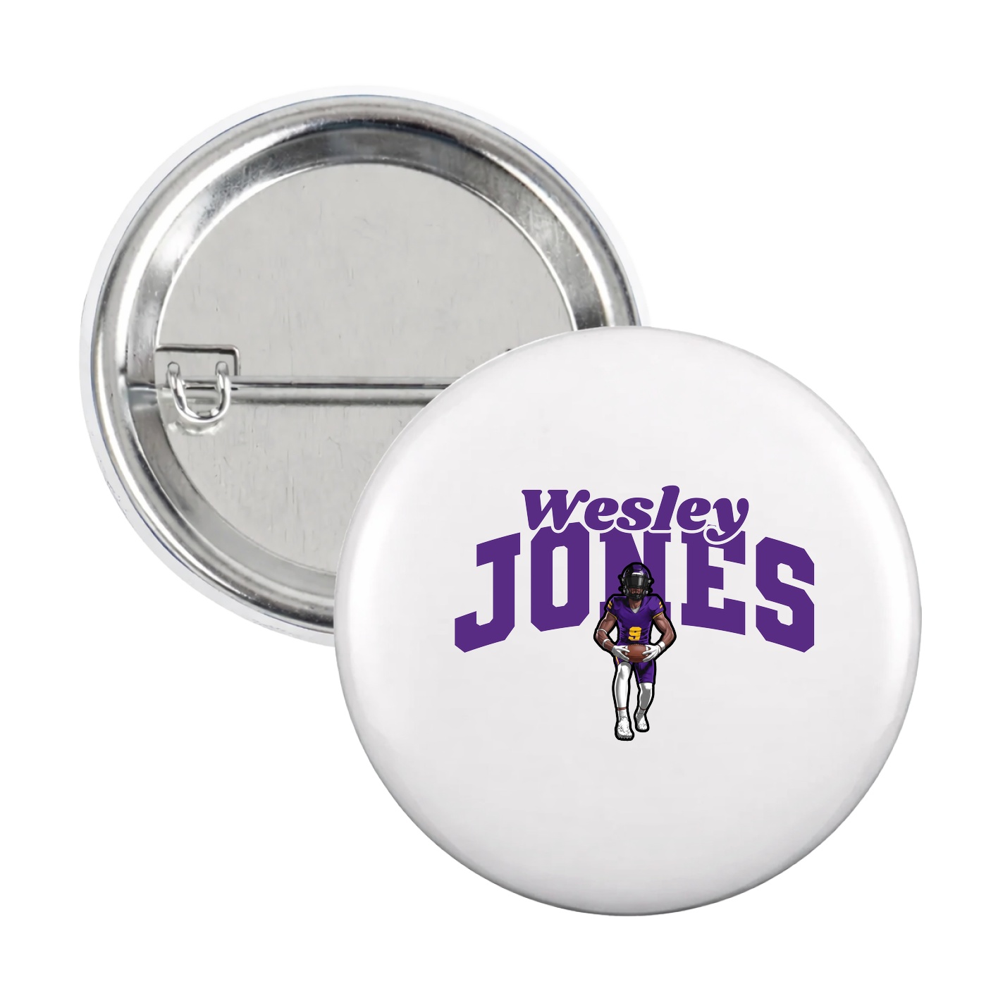 Game Day Button — Signature Arch in White