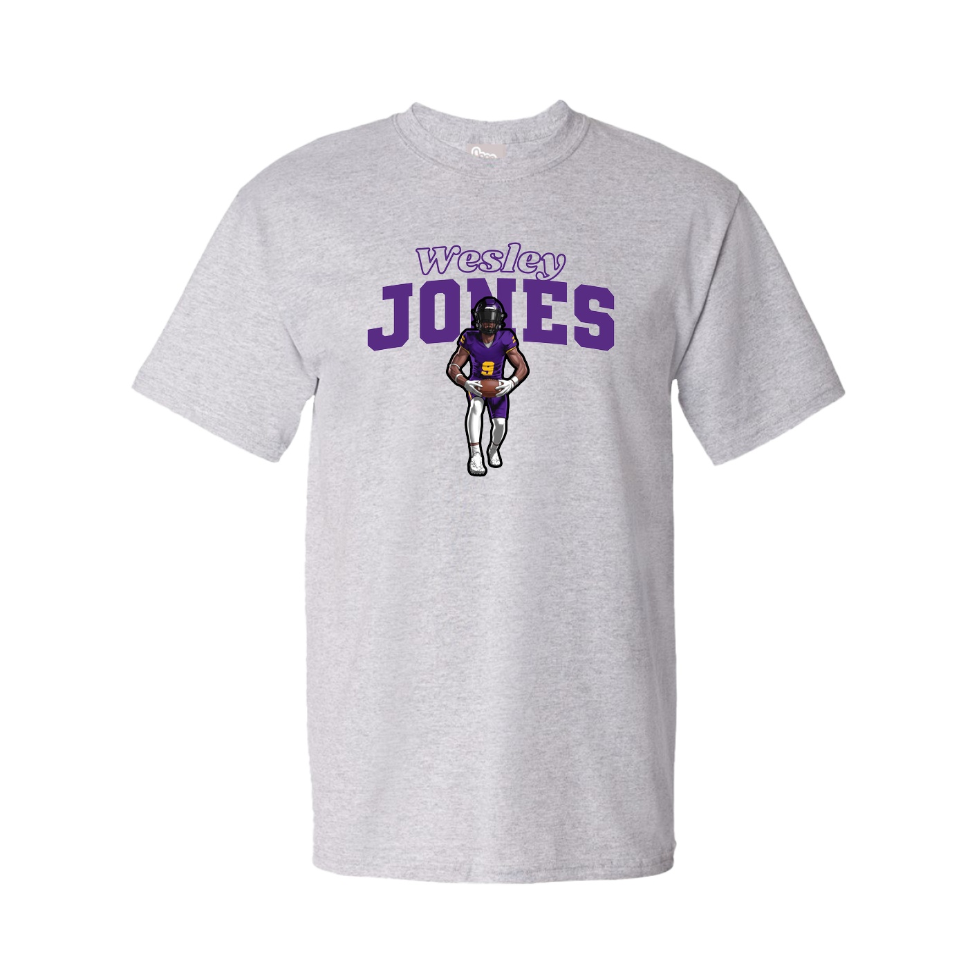 Tee — Name Arch in Grey