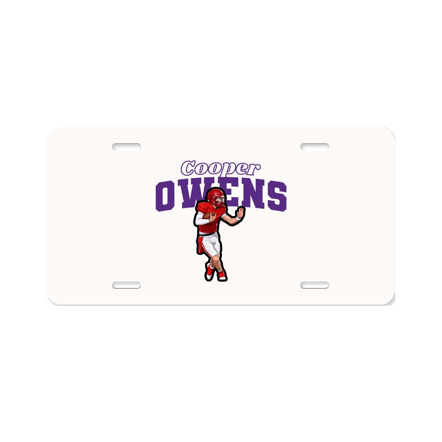 License Plate — Name Arch in Classic