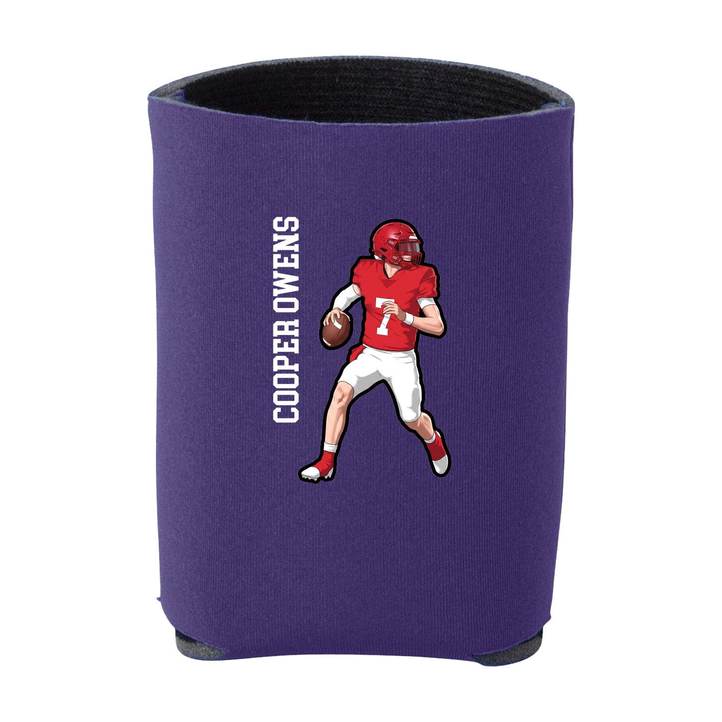 Can Holder — Name Vertical in Purple