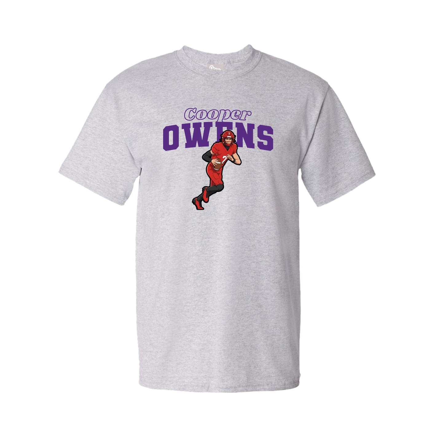 Youth Tee — Name Arch in Grey