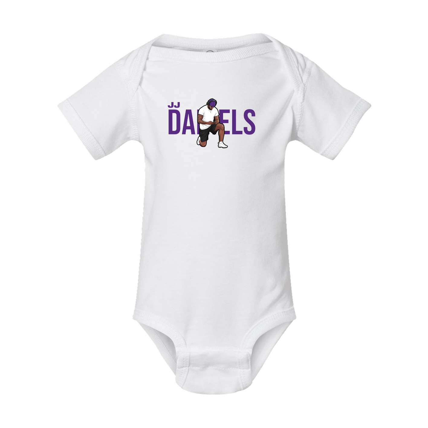 Baby Onesie — Player Name in White