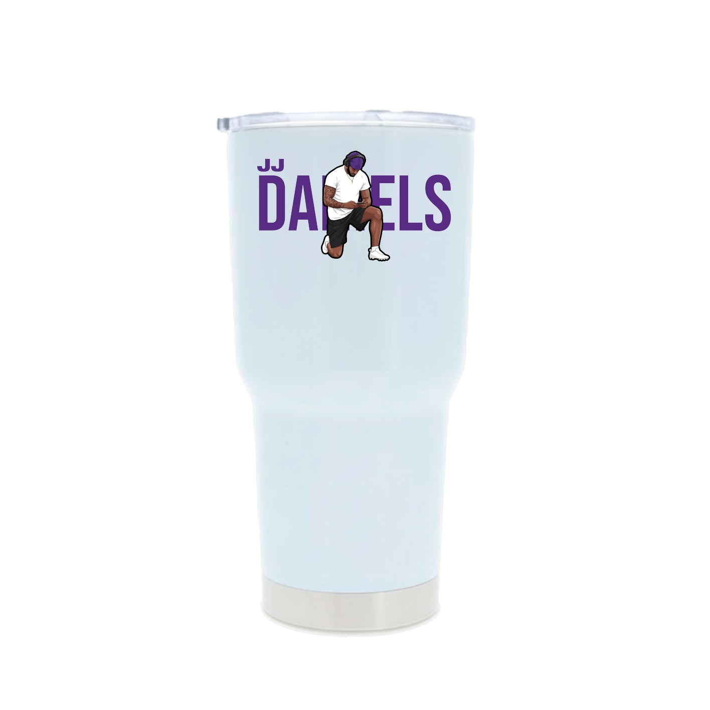 30oz Stainless Steel Tumbler — Player Name in White