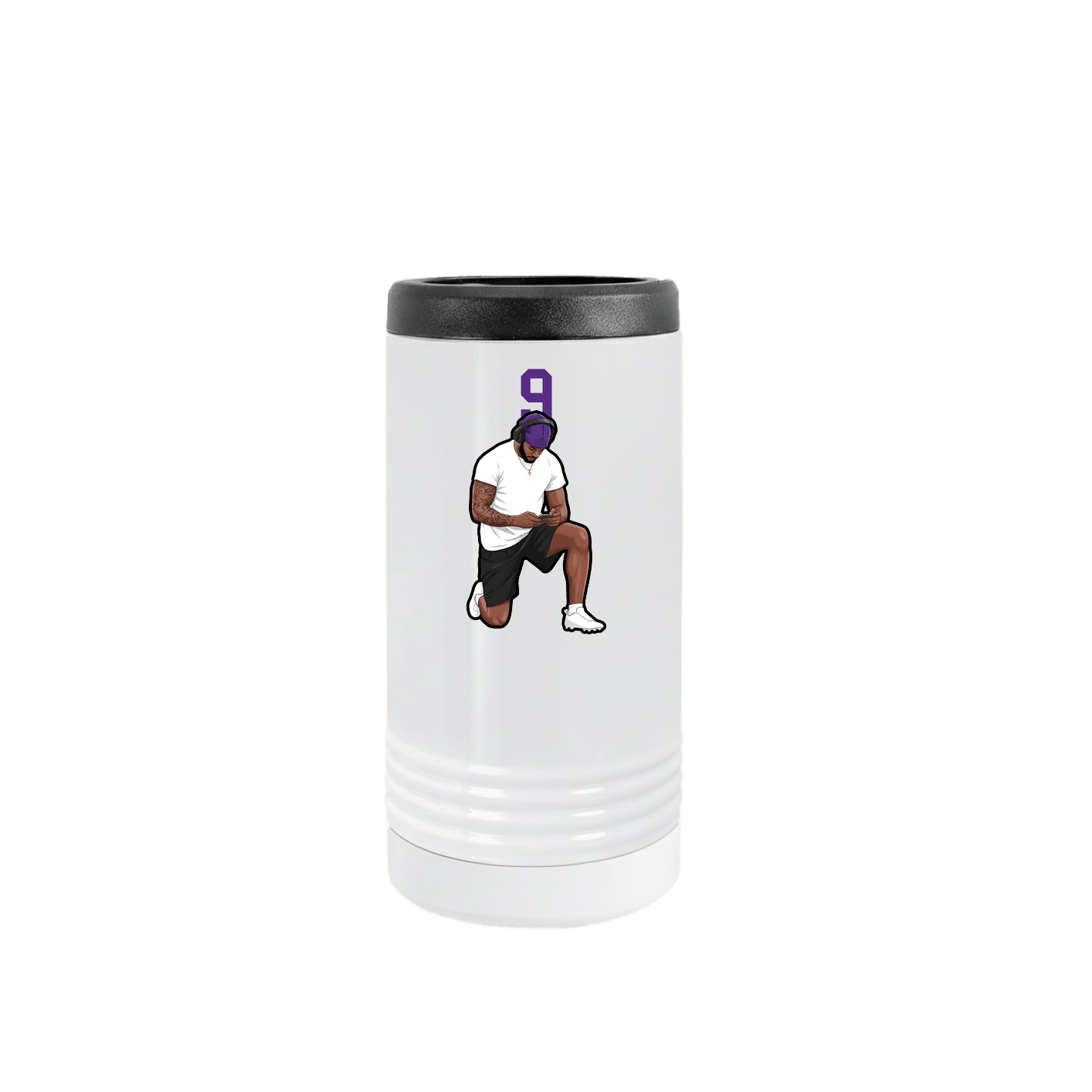 Slim Beverage Holder — Number Top in White