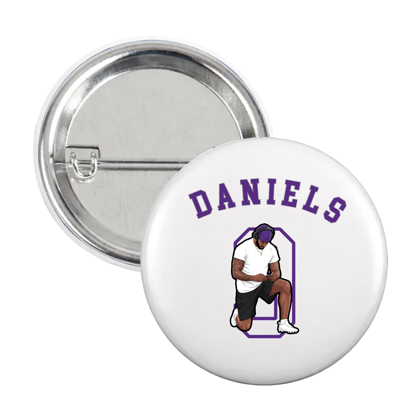 Game Day Button — Shirsey Arch in White