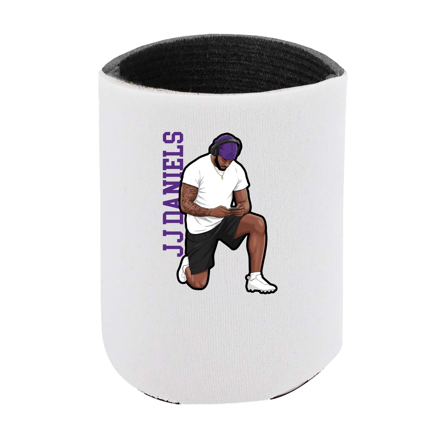 Can Holder — Name Vertical in White