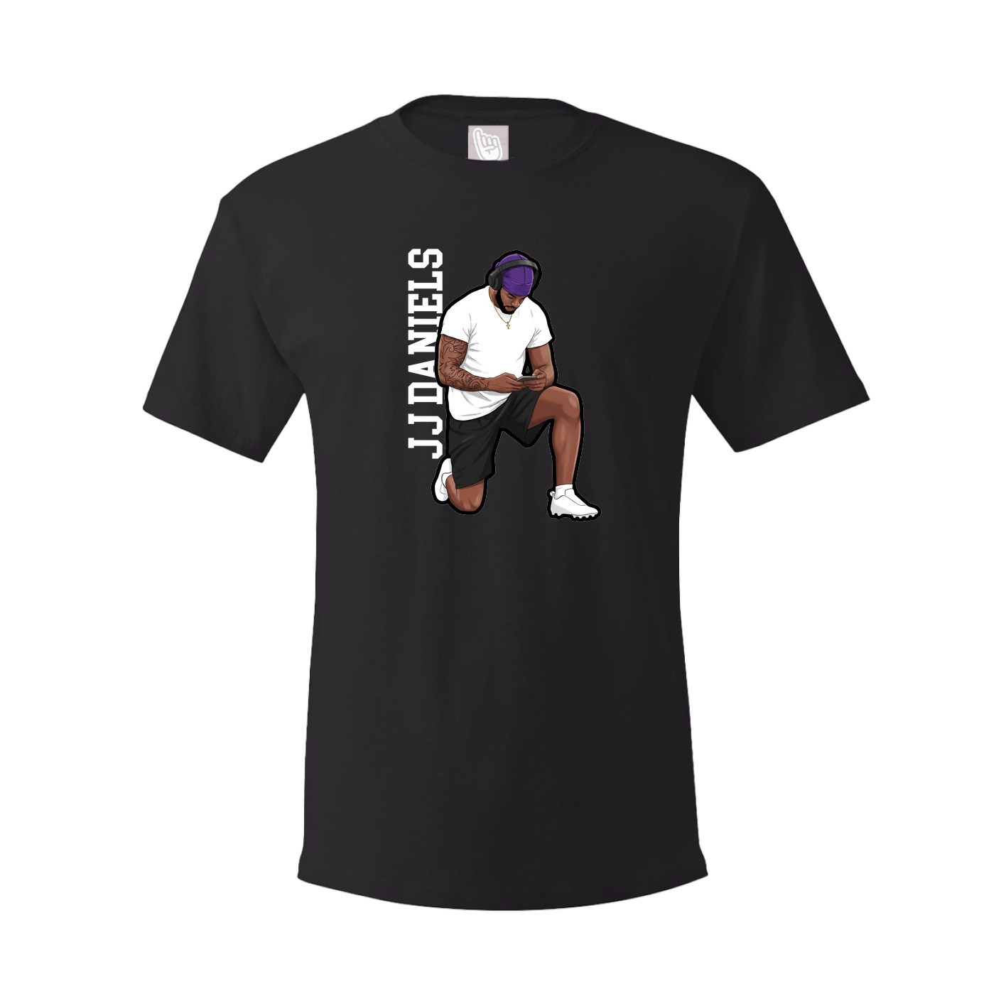 Tee — Name Vertical in Black