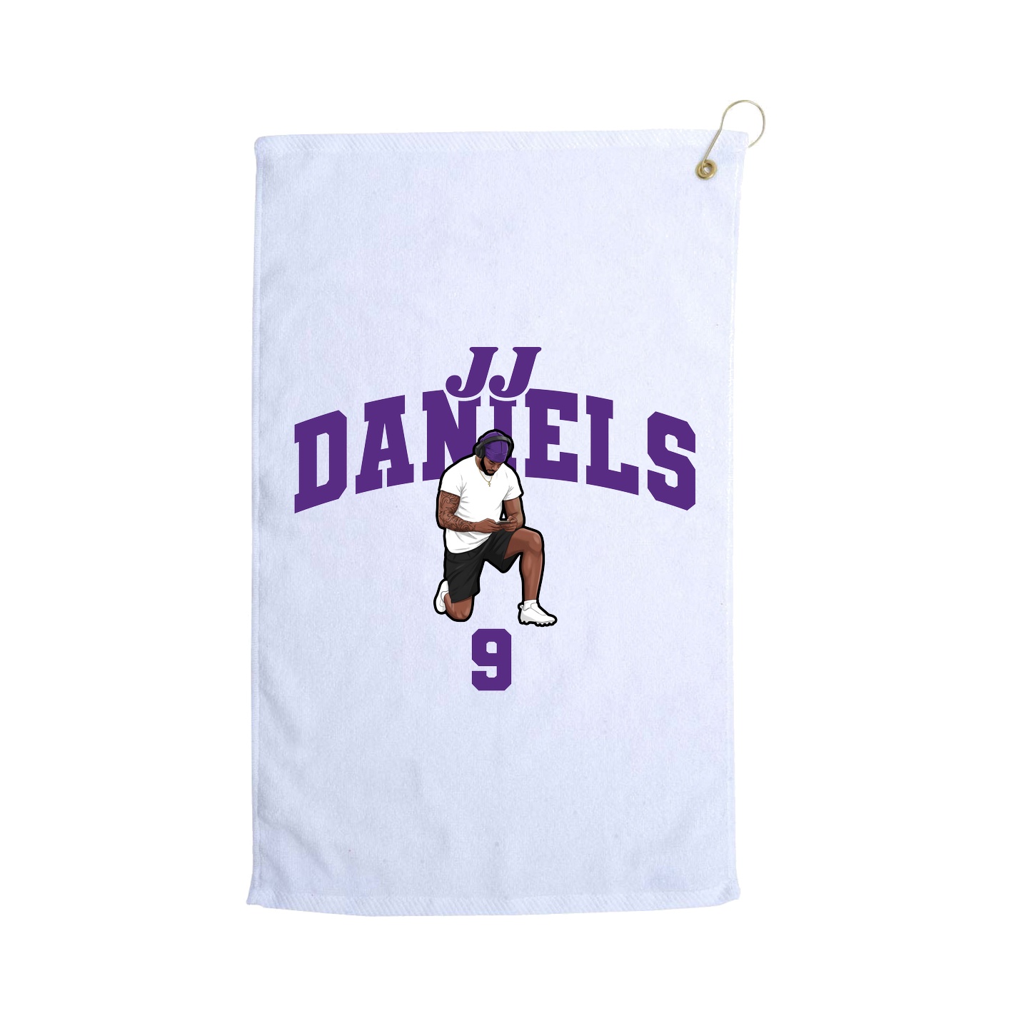Golf Towel — Signature Arch in White