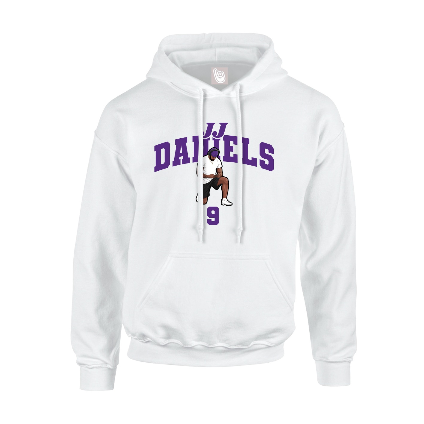 Hoodie — Signature Arch in White