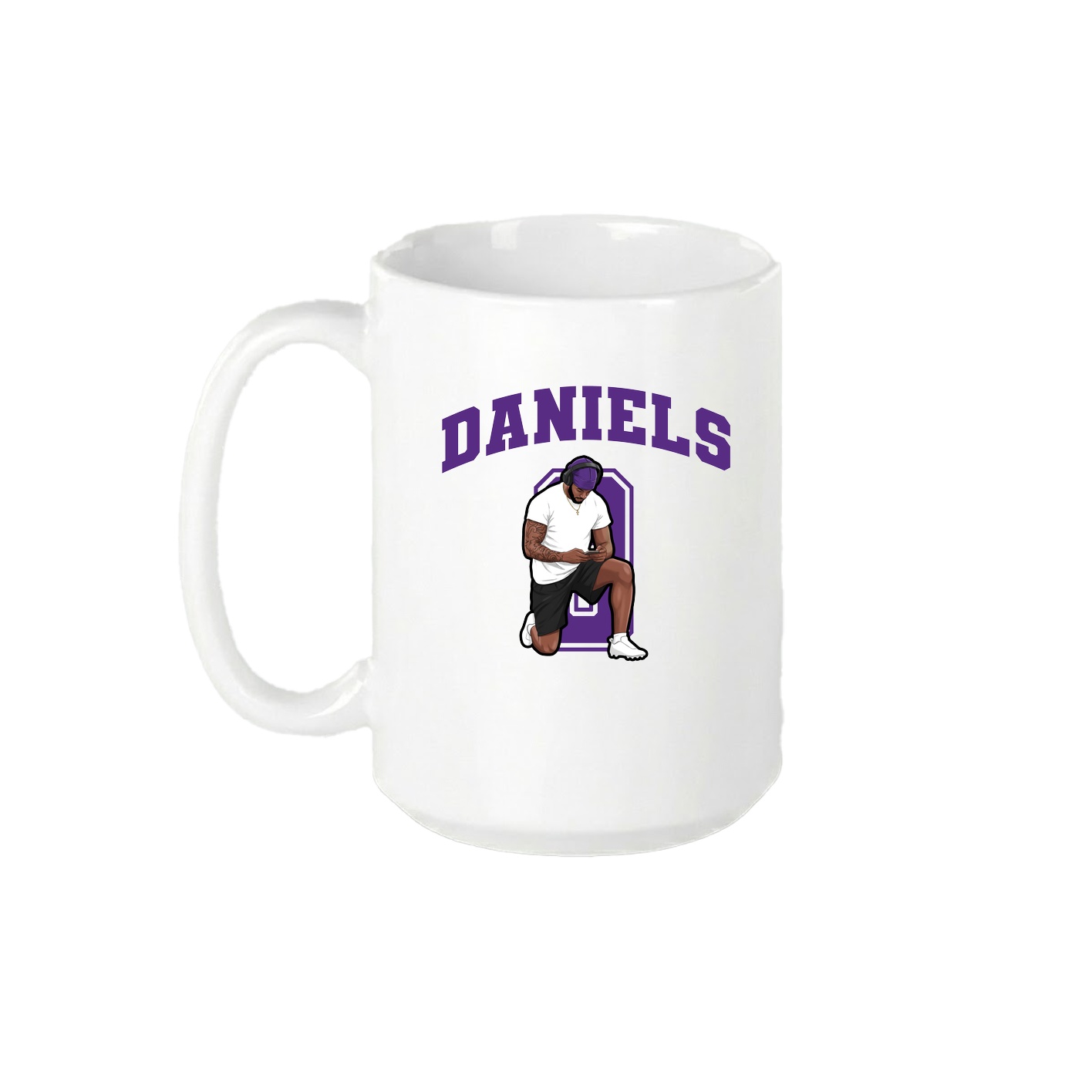 15oz Coffee Mug — Number in White