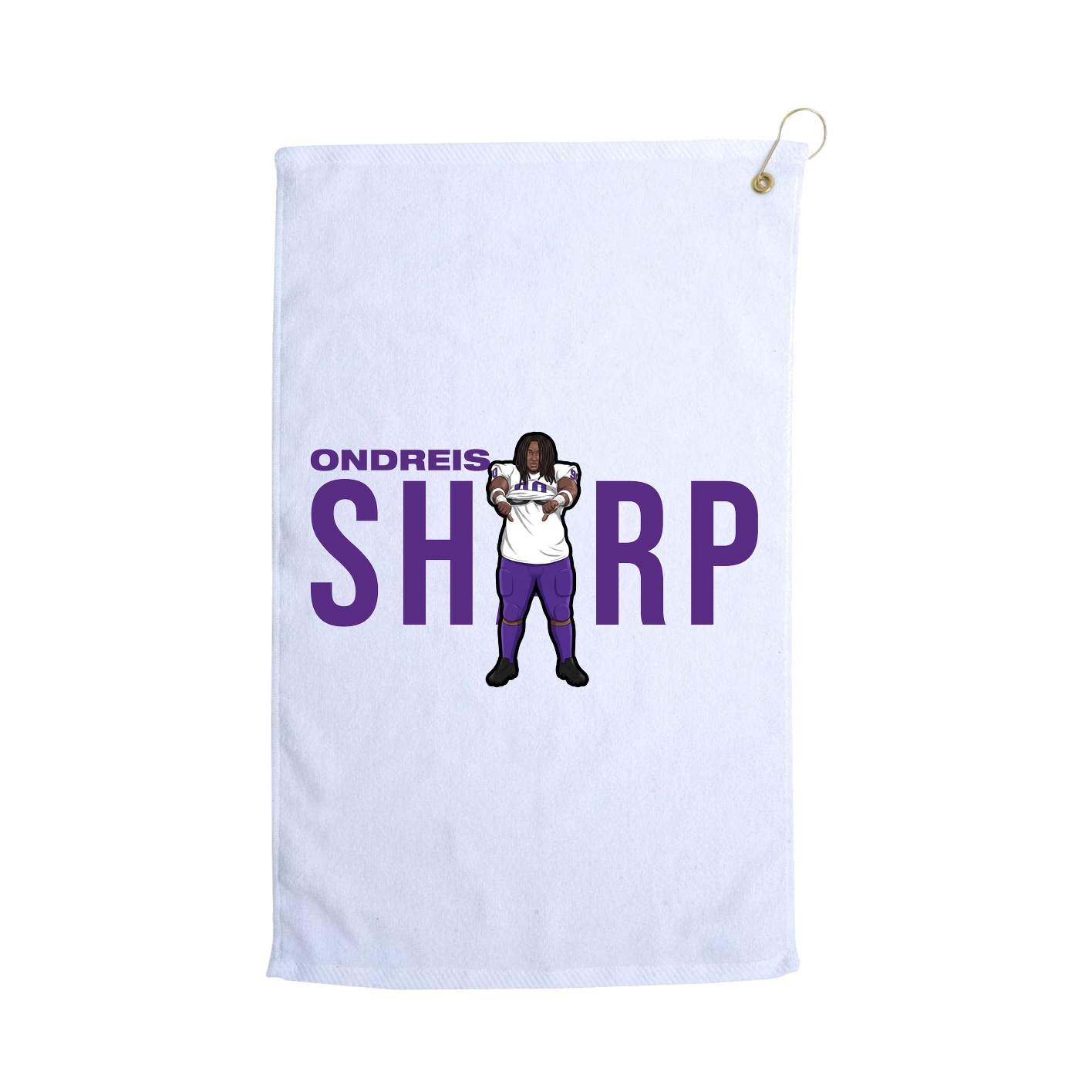 Golf Towel — Player Name in White