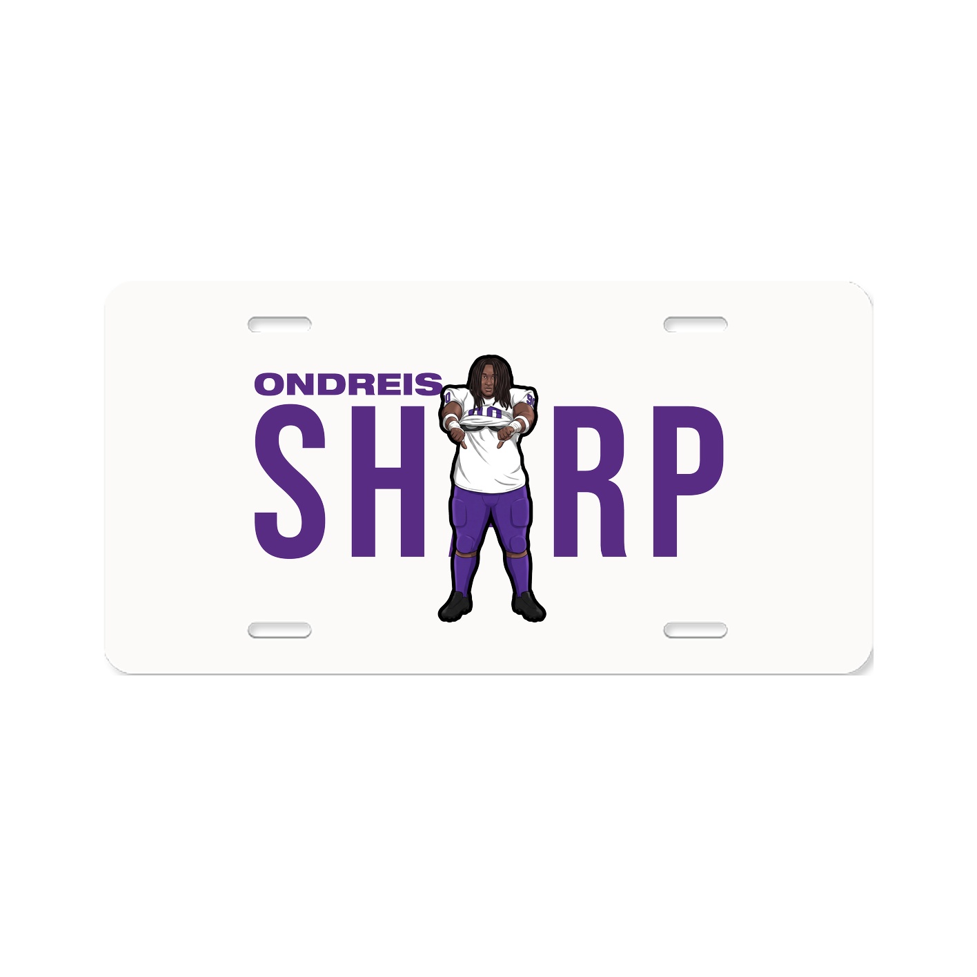 License Plate — Player Name in Classic