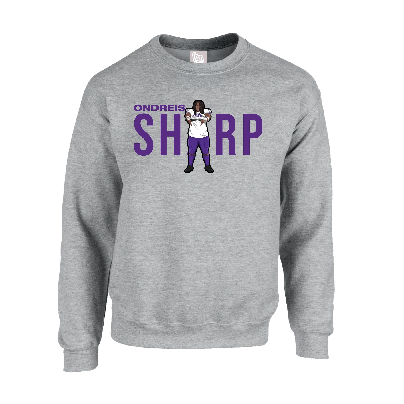 Fleece Crew — Player Name in Grey