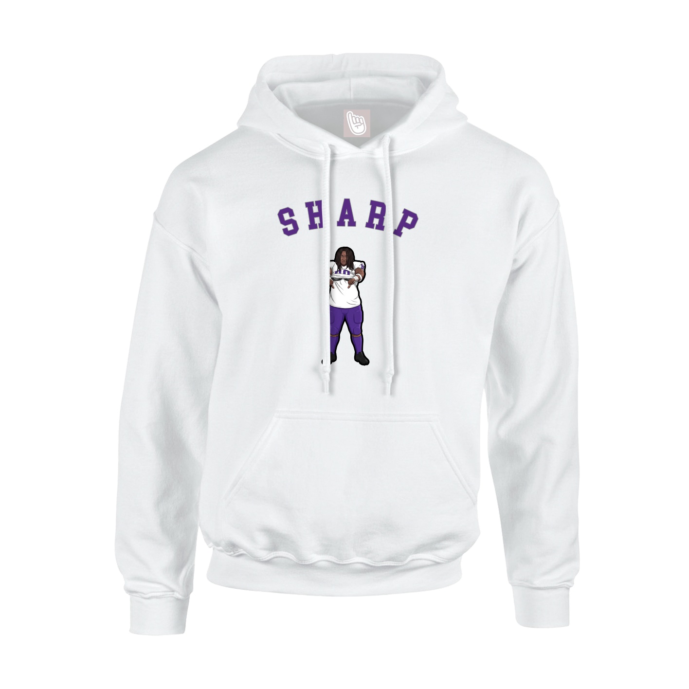 Youth Hoodie — Shirsey Arch in White