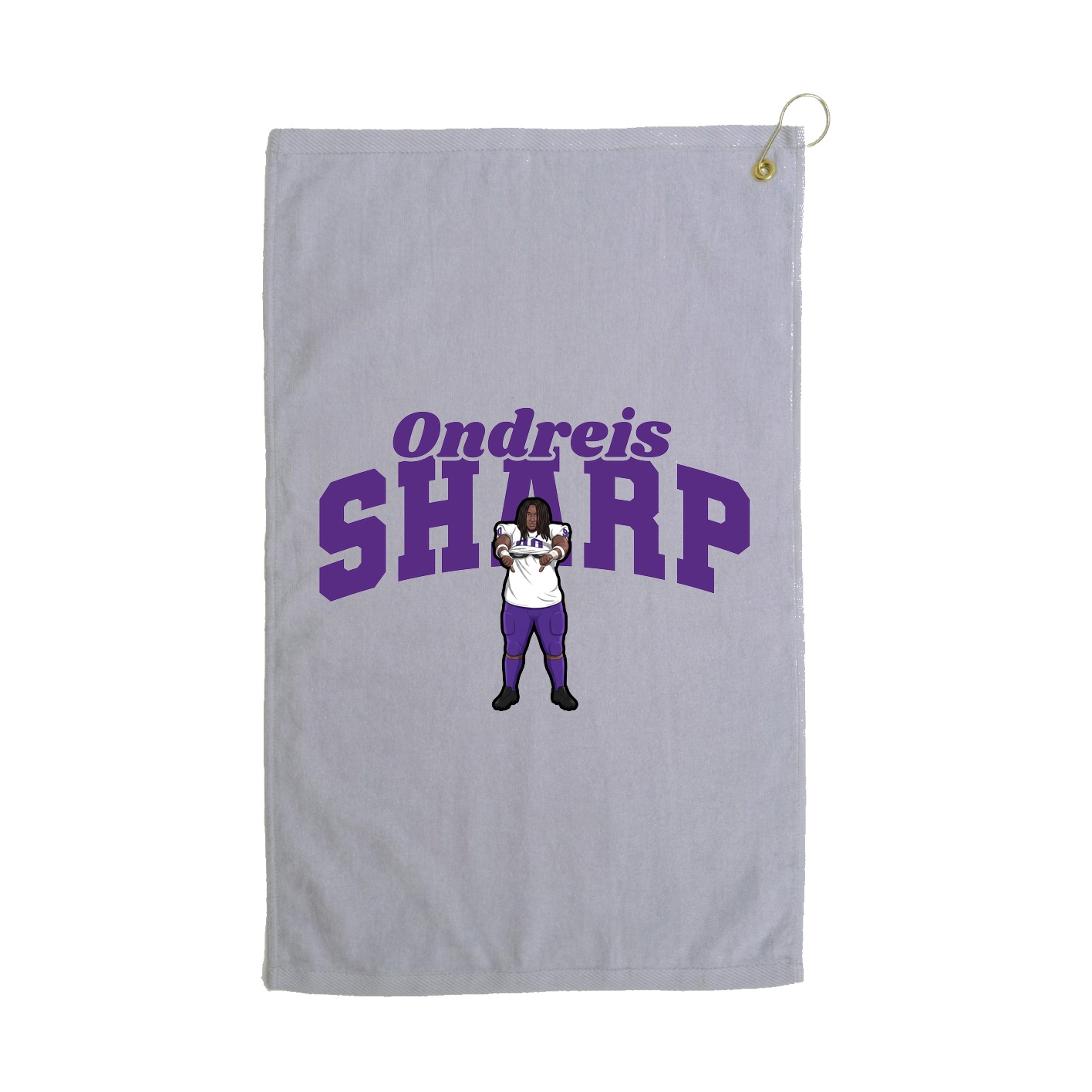 Golf Towel — Signature Arch in Grey